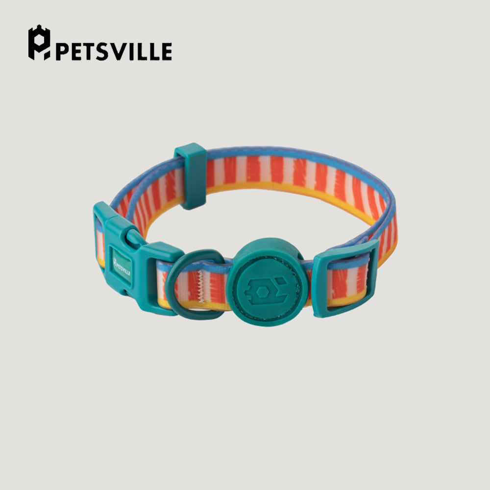 PETSVILLE Geometric Print Dog Collar