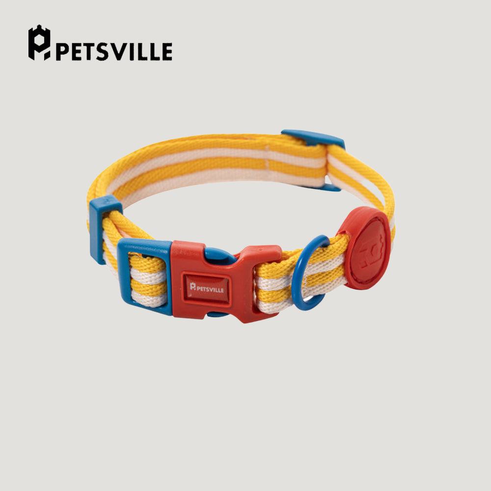 PETSVILLE Striped Dog Collar