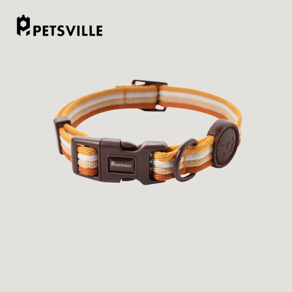 PETSVILLE Striped Dog Collar