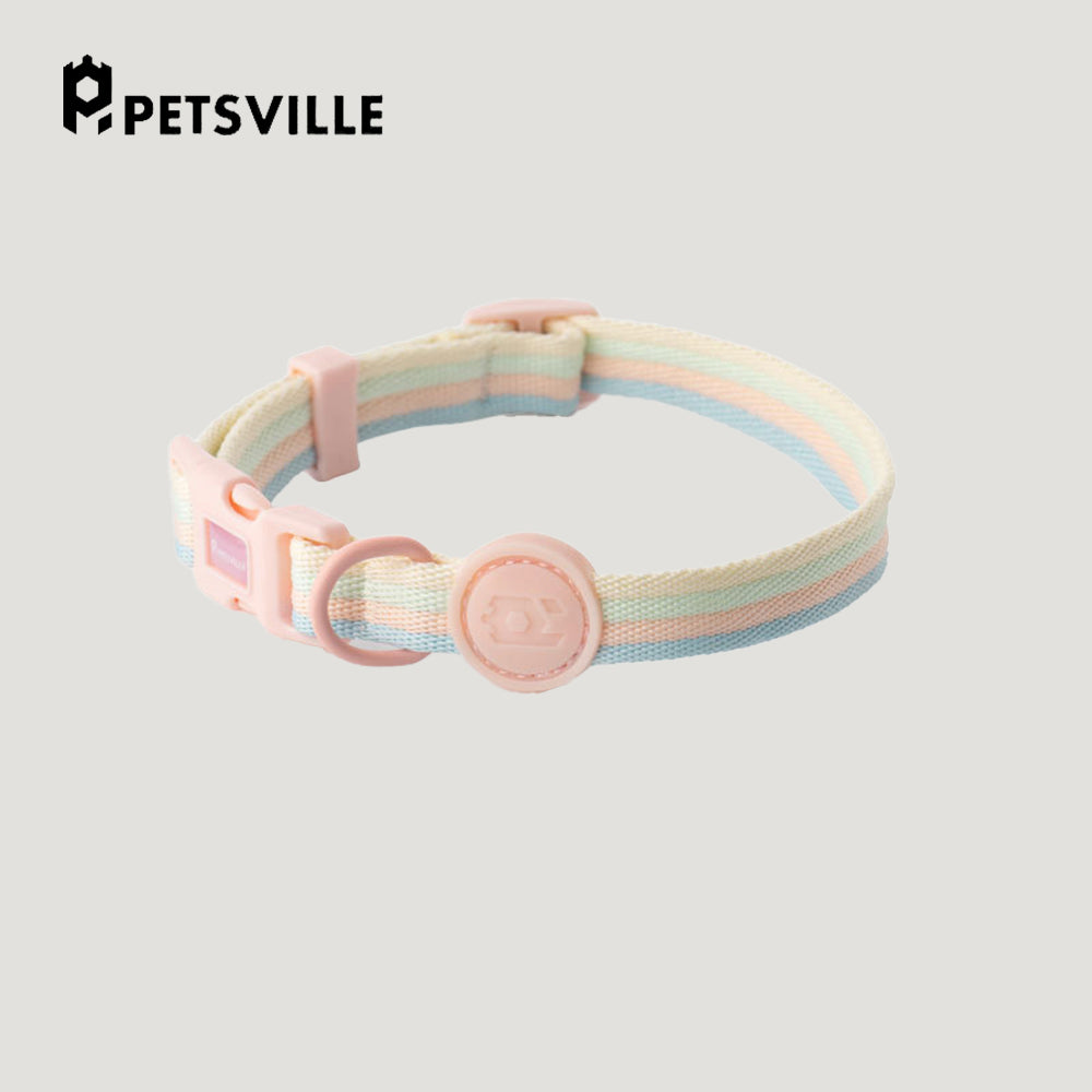 PETSVILLE Striped Dog Collar